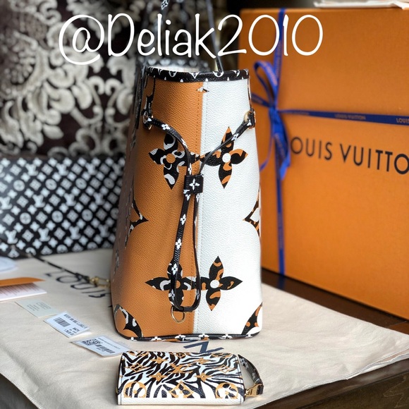 SOLD! Louis Vuitton Giant Jungle Neverfull Ivory - Picture 3 of 8